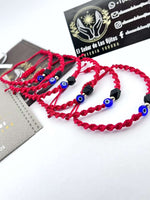 Pulsera de Protección para Bebé - Azabache Auténtico, Ojo Turco y Cuenta de Oro de 14kt