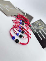 Pulsera de Protección para Bebé - Azabache Auténtico, Ojo Turco y Cuentas de Oro de 14kt - Amuleto