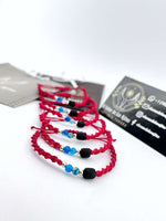 Pulsera de Protección para Bebé - Ojo Turco, Azabache Auténtico, Ágata Azul y Oro de 14kt - Joyería Artesanal Amuleto Contra el Mal de Ojo