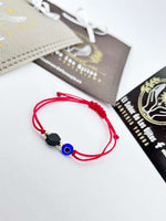 Pulsera de Protección para Bebé - Azabache Auténtico, Ojo Turco y Cuentas de Oro de 14kt - Amuleto