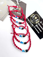 Pulsera de Protección para Bebé - Ojo Turco, Azabache Auténtico, Ágata Azul y Oro de 14kt - Joyería Artesanal Amuleto Contra el Mal de Ojo