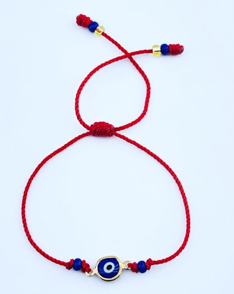 Brazalete Ojo Turco Azul Hilo Terlenca