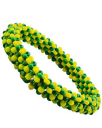 Ildé de Orula/Orunmila Auténtico | Pulsera de Protección Espiritual Santería Yoruba | Eleke Orula Verde y Amarillo