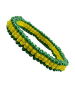 Ildé de Orula/Orunmila Auténtico | Pulsera de Protección Espiritual Santería Yoruba | Eleke Orula Verde y Amarillo | Religioso Afro-Cubano
