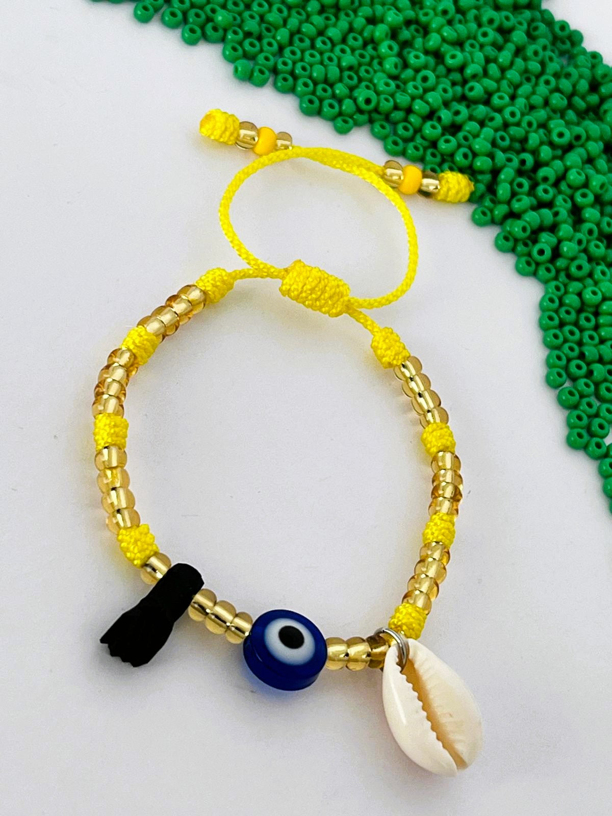 Pulsera Brazalete de proteccion buena suerte Tres elementos