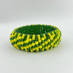 Orula Ilde | Chunky / Bold Style - handmade green & yellow crystal beads Spiritual Protection Bracelet