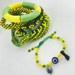 Azabache Protection Bracelet | Orula Ilde with San Judas Tadeo & Evil Eye Charm
