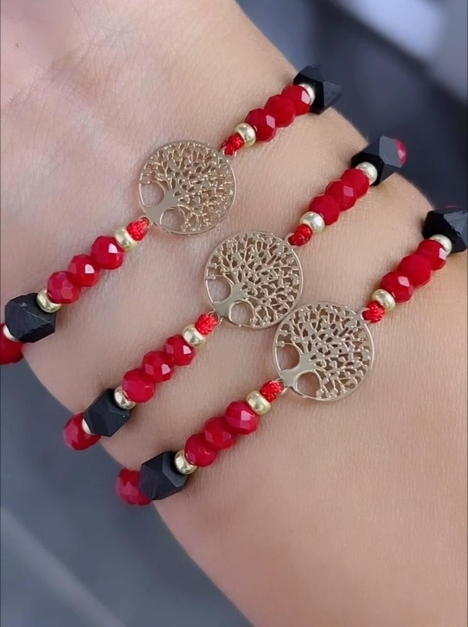 Azabache bracelet Pulsera Arbol de Vida