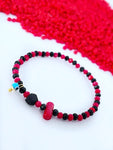 Azabache Bracelet Proteccion for Baby Ojo turco Oro 14kt Coral real Azabache