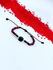 Azabache Bracelet para Baby y Mujer Oro 14kt con Cristales