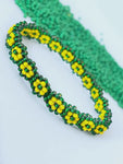 Ildé Orula/Orunmila Flor Auténtico | Pulsera de Protección Espiritual Santería Yoruba | Eleke Orula Verde y Amarillo